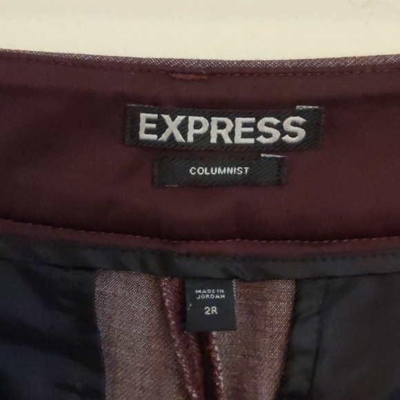 Express slacks (light burgundy, 2R) - Picture 6 of 9